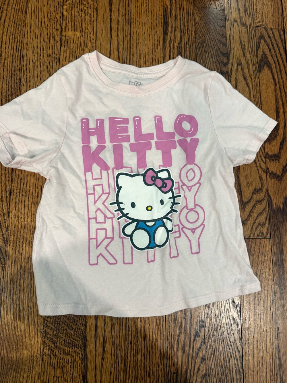 Hello Kitty Pink and Blue Graphic Short Sleeve Tee